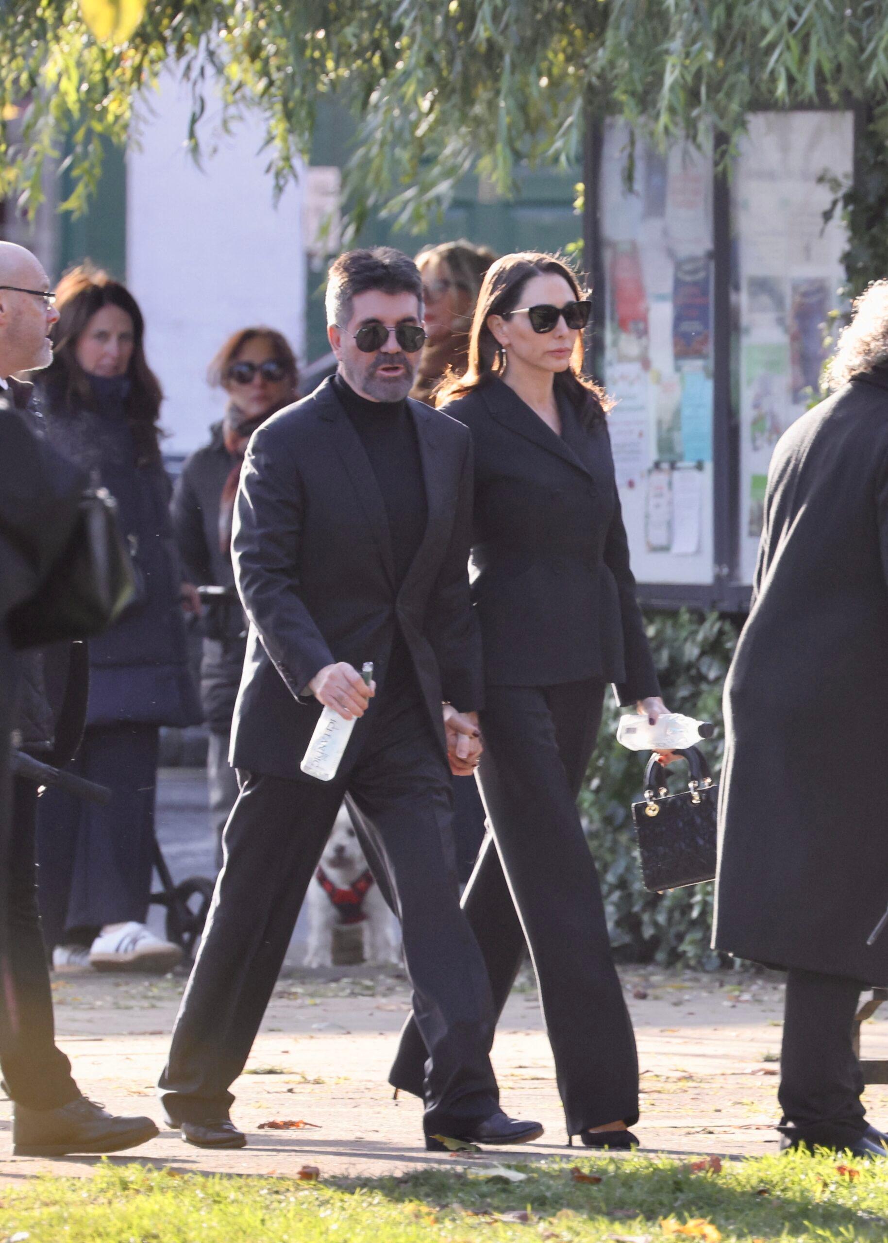 Simon Cowell at former One Direction star Liam Payne's funeral