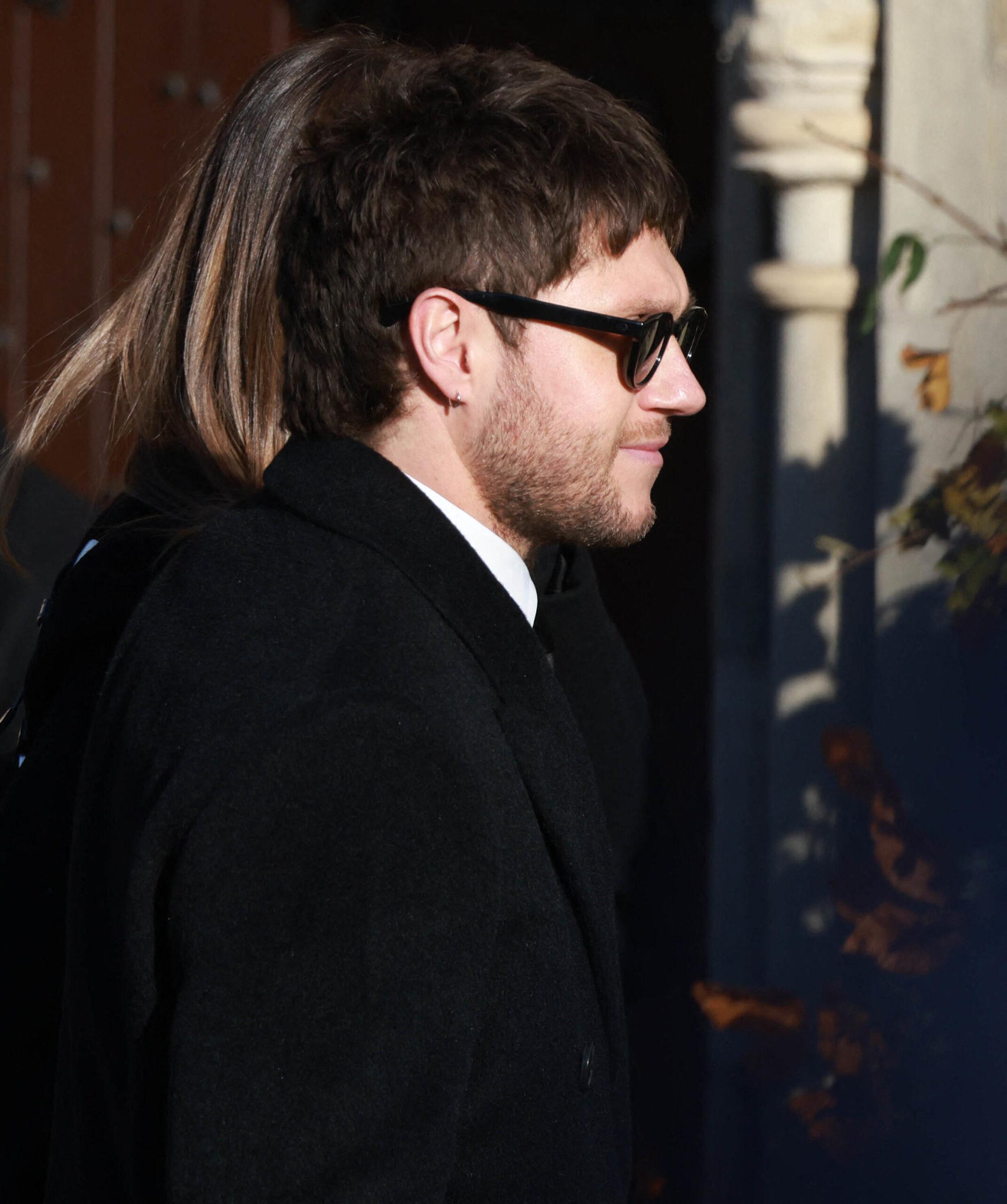 Niall Horan at former One Direction bandmate Liam Payne's funeral