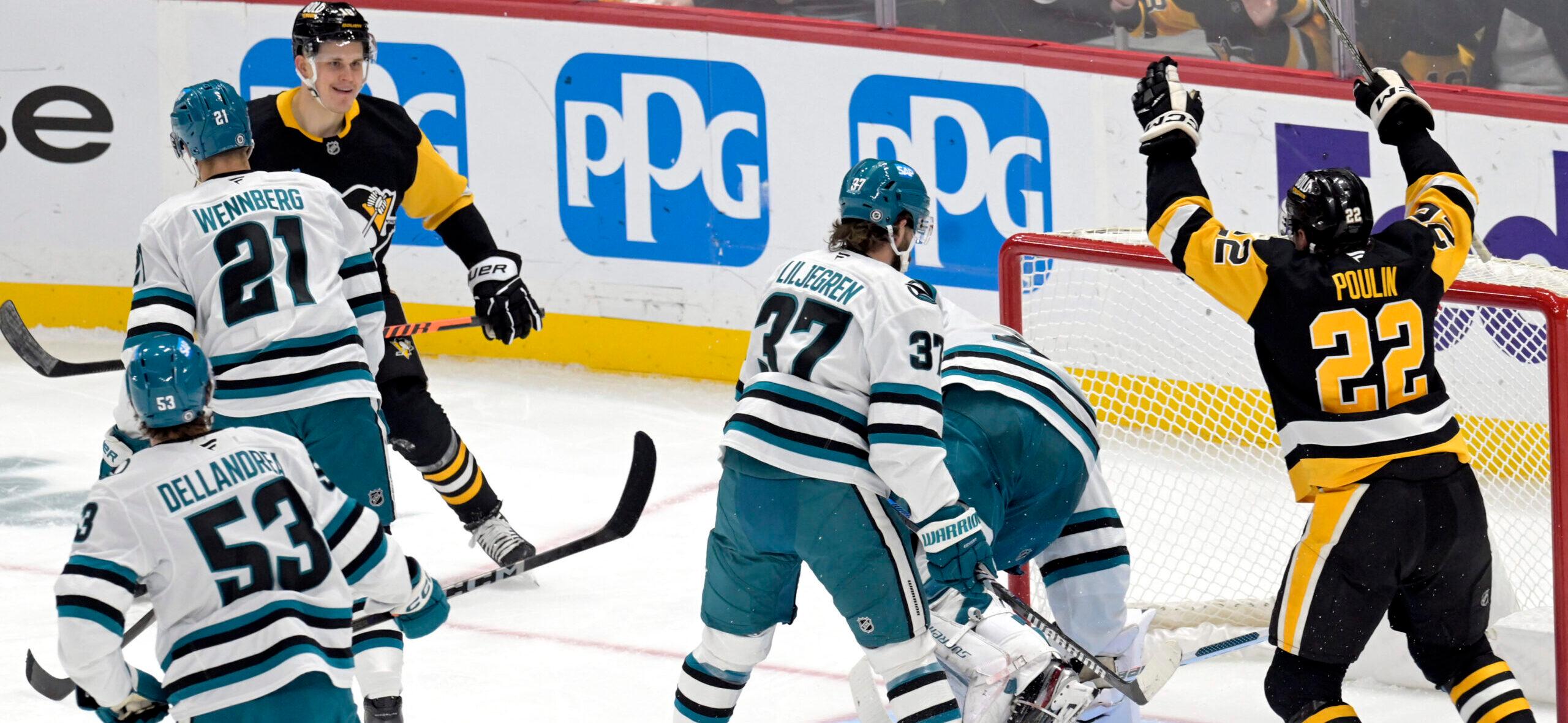 Pens Jesse Puljujarvi and Sam Poulin Celebrates Goal