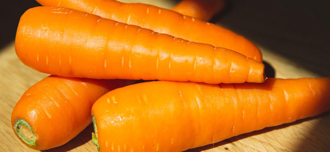 Carrots on a table