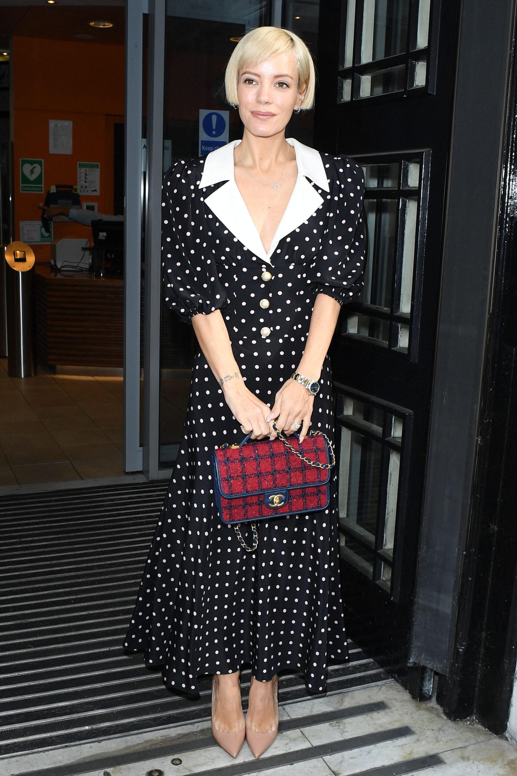 Lily Allen seen at BBC Radio 6 Studios, London