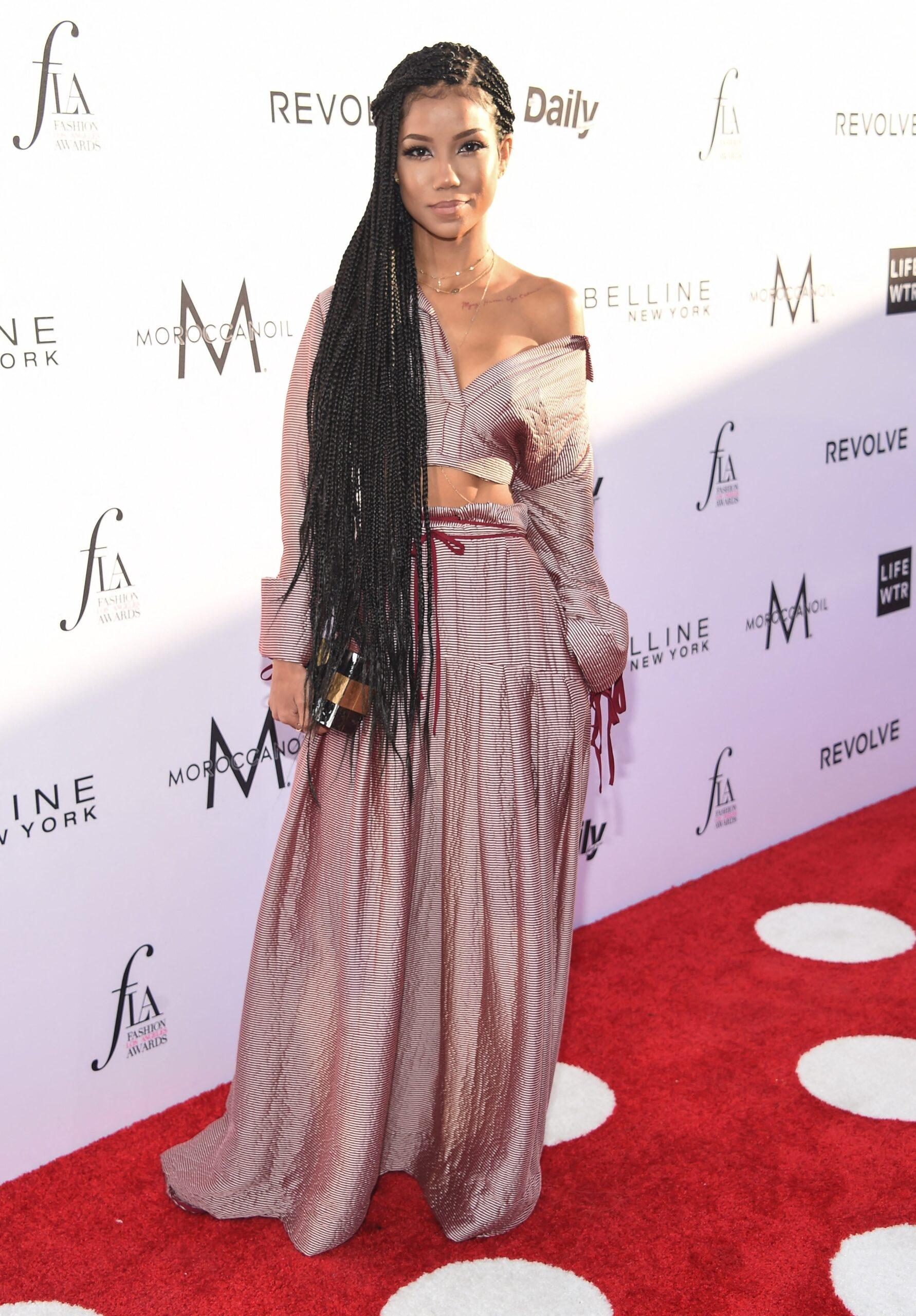 Jhene Aiko arrive at the 3rd Annual Fashion LA Awards in Hollywood