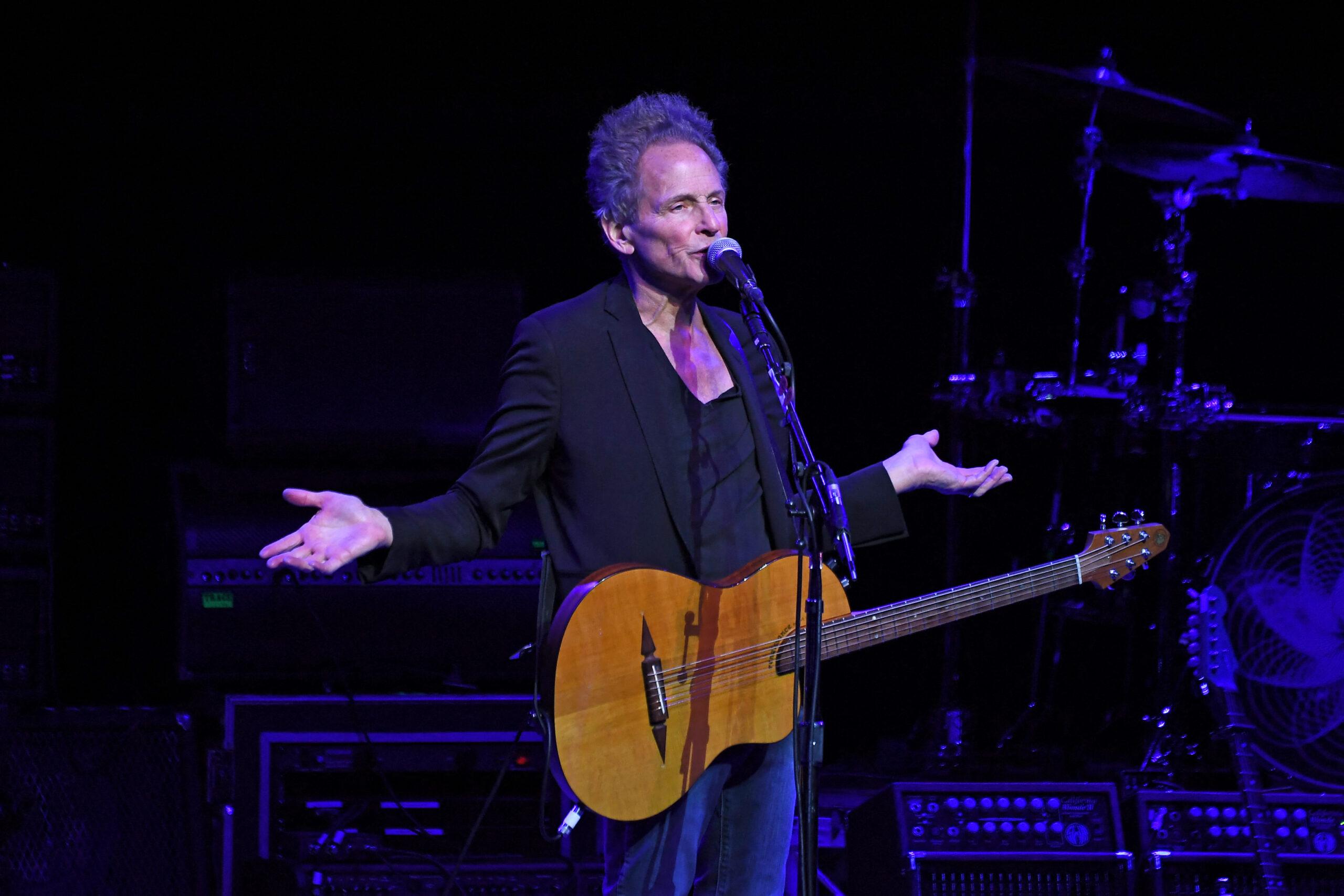 Lindsey Buckingham performing at The Palladium, London