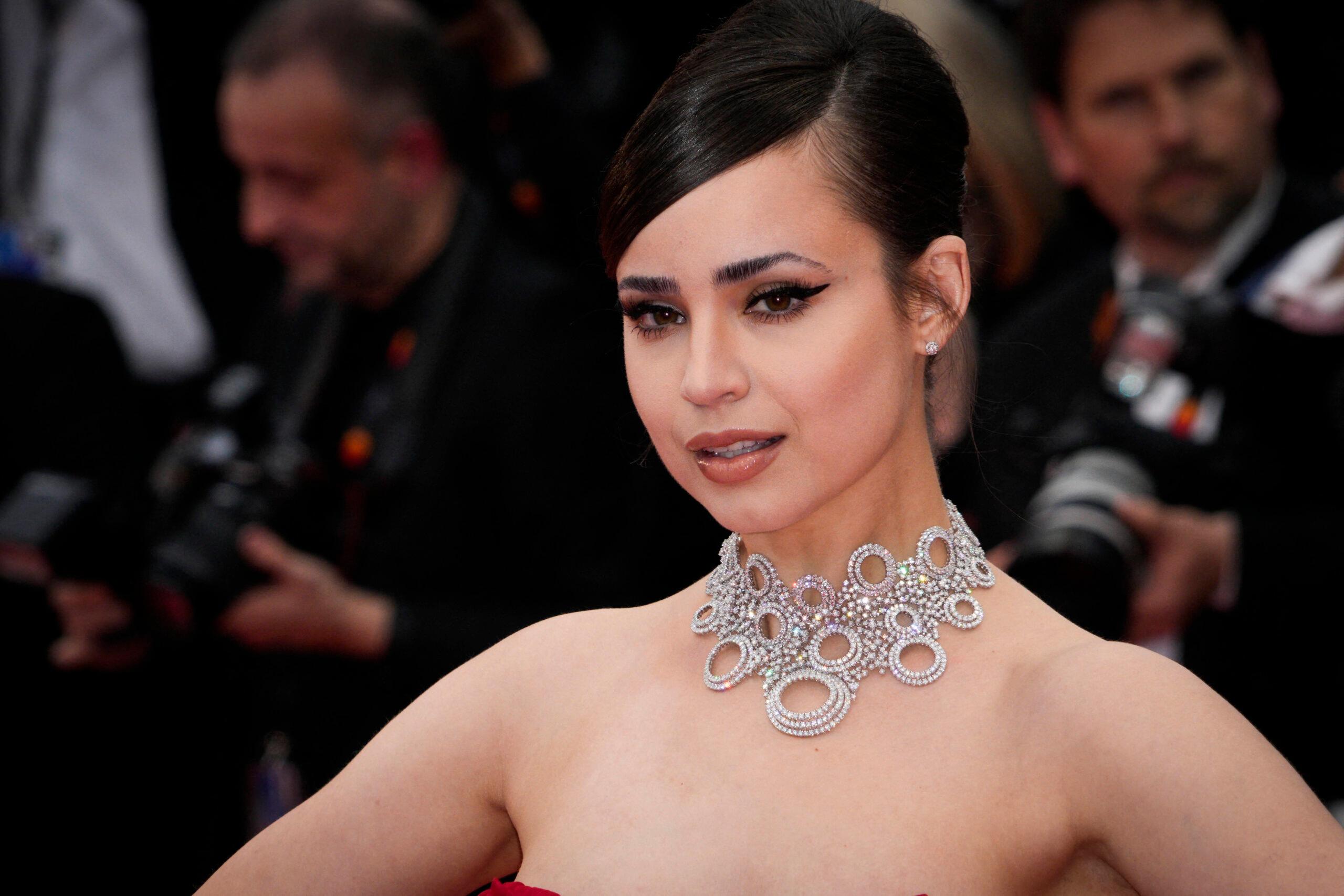 Sofia Carson at "Killers Of The Flower Moon" Red Carpet - The 76th Annual Cannes Film Festival