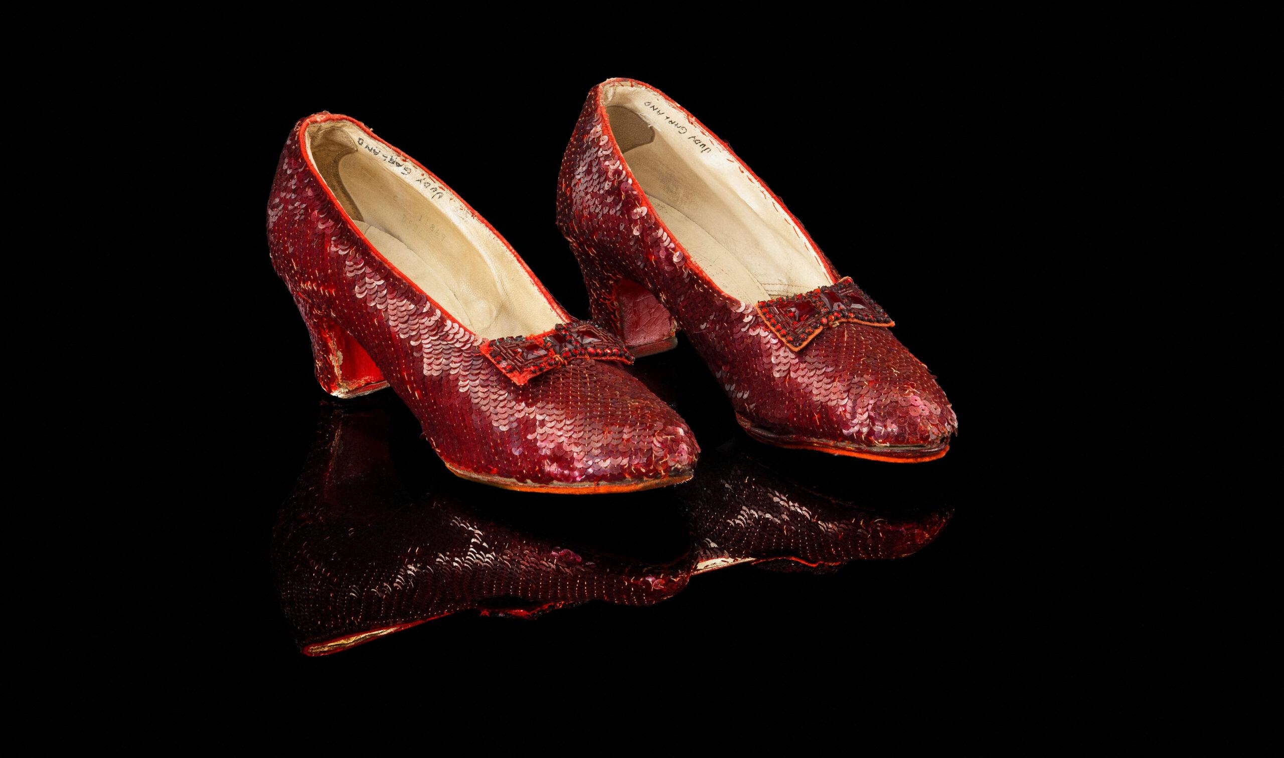 Dorothy's iconic once-stolen ruby slippers from the Wizard of Oz sell for a world record $$32.5 million!