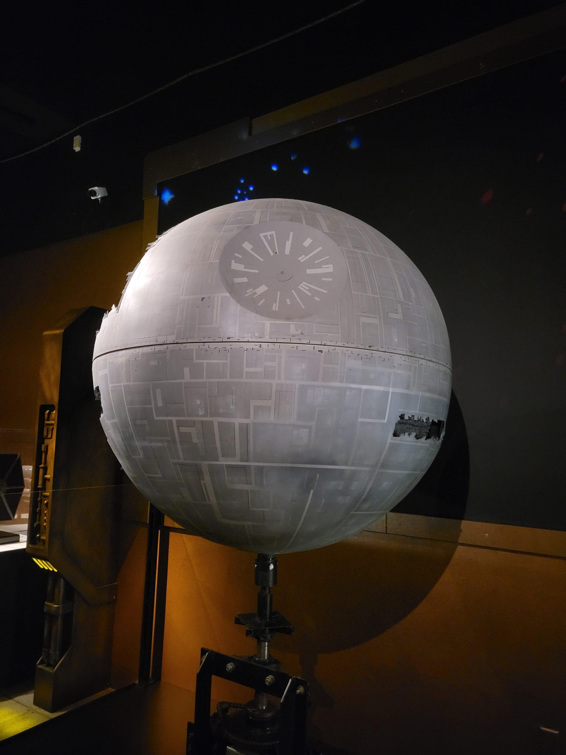 Photo of the Death Star from the Museum of Pop Culture