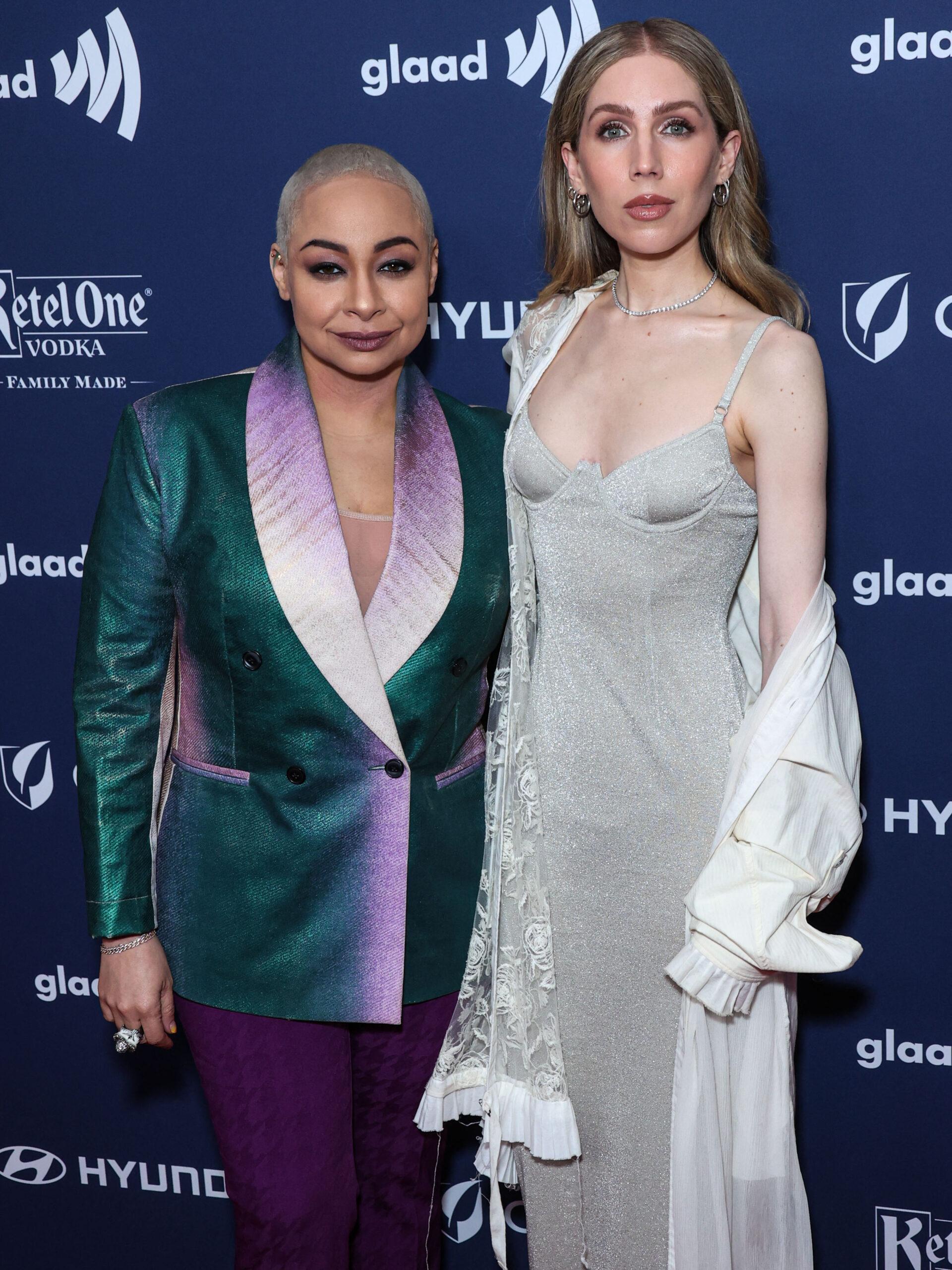 Raven Symone and wife Miranda at 34th Annual GLAAD Media Awards Los Angeles