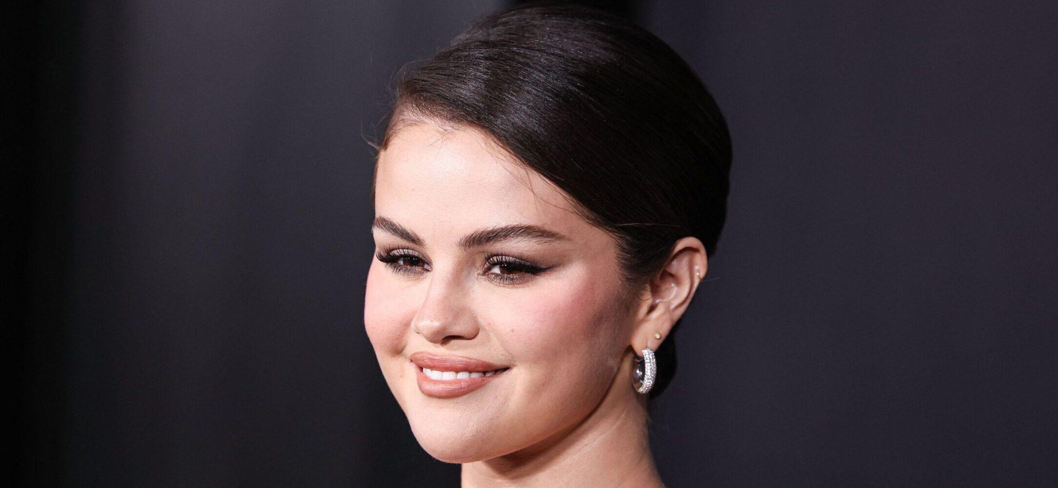 HOLLYWOOD, LOS ANGELES, CALIFORNIA, USA - OCTOBER 21: Los Angeles Premiere of Netflix's 'Emilia Perez' held at The Egyptian Theatre Hollywood on October 21, 2024 in Hollywood, Los Angeles, California, United States. 22 Oct 2024 Pictured: Selena Gomez. Photo credit: Xavier Collin/Image Press Agency/MEGA TheMegaAgency.com +1 888 505 6342 (Mega Agency TagID: MEGA1218371_002.jpg) [Photo via Mega Agency]