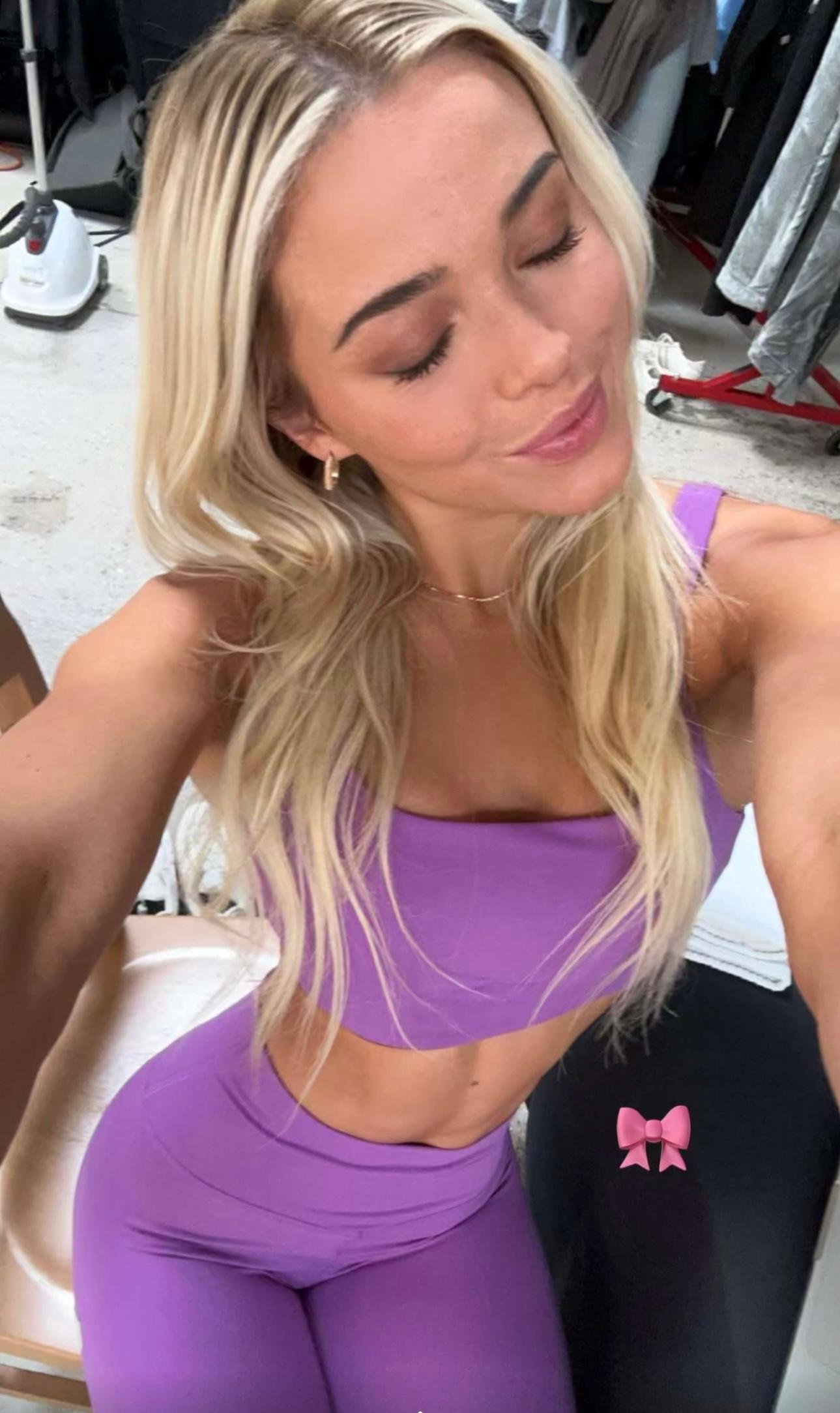 Olivia Dunne snaps a selfie.