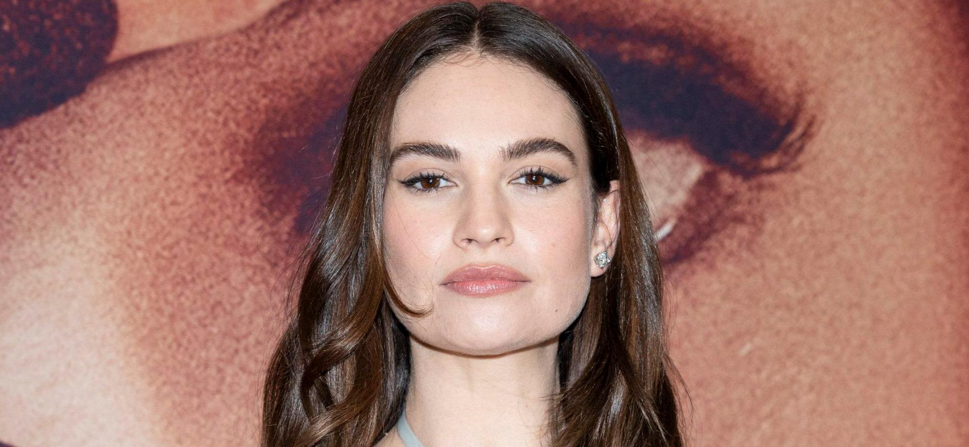 'Finalmente l'Alba' premiere in Rome on February 05, 2024. 05 Feb 2024 Pictured: Lily James. Photo credit: Stefano Costantino / MEGA TheMegaAgency.com +1 888 505 6342 (Mega Agency TagID: MEGA1092526_027.jpg) [Photo via Mega Agency]