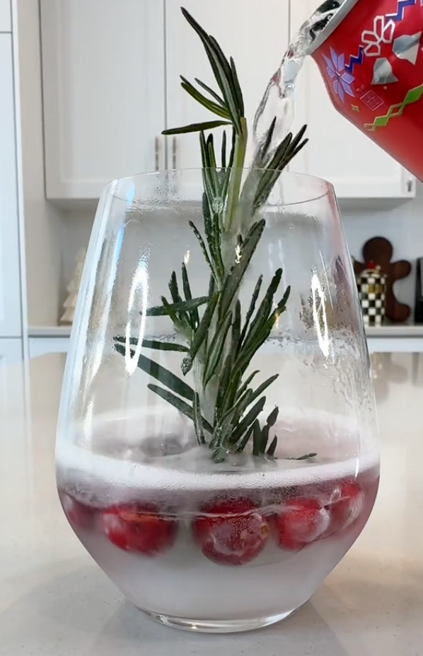 Snow globe cocktail