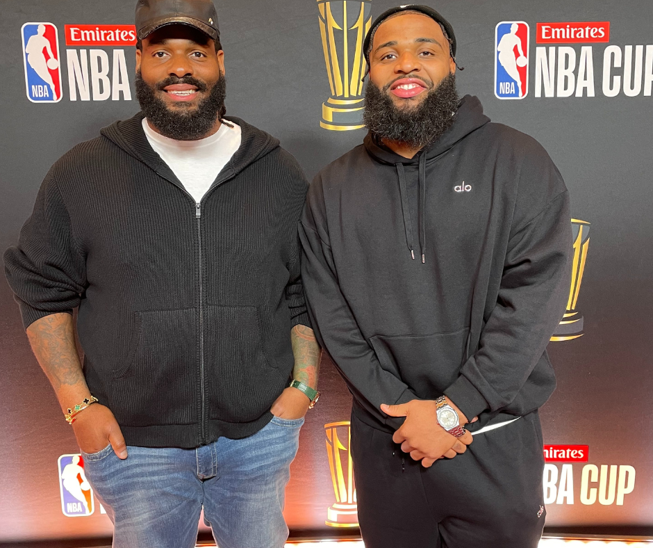 John Jenkins and Christian Wilkins of the Las Vegas Raiders