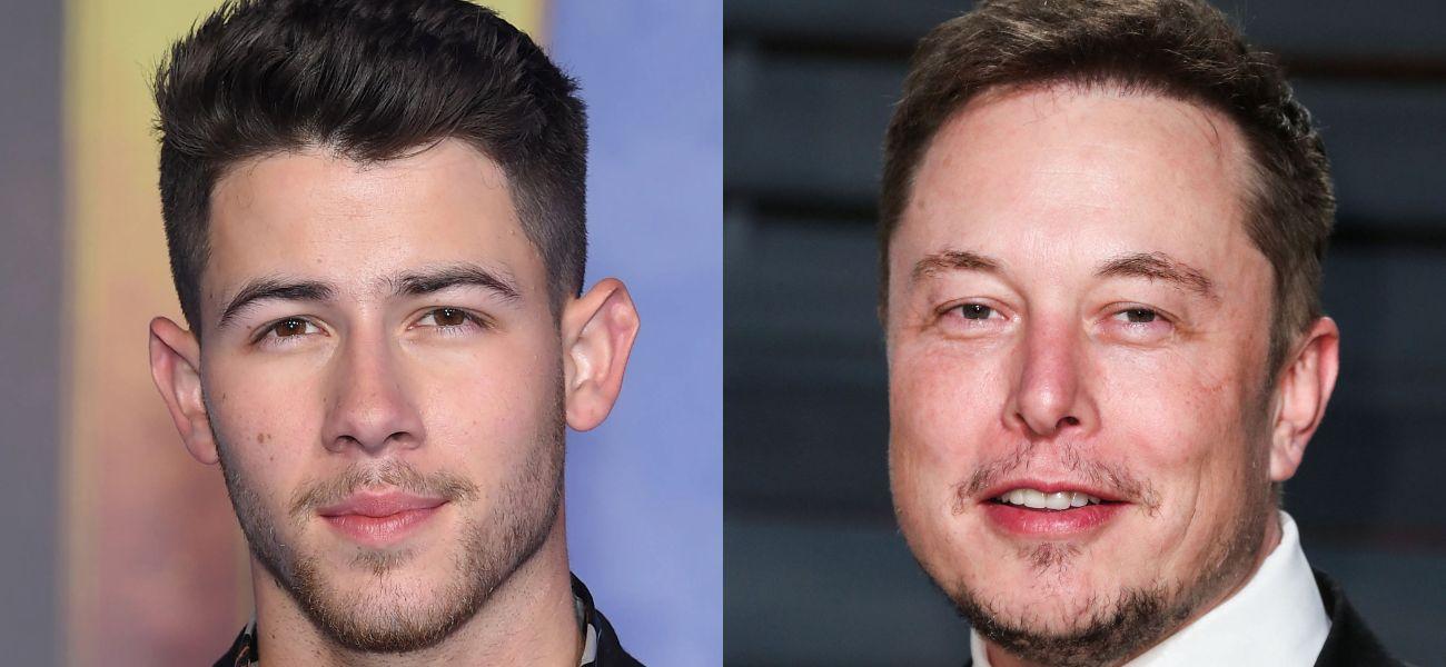 Nick Jonas, Elon Musk, photo collage