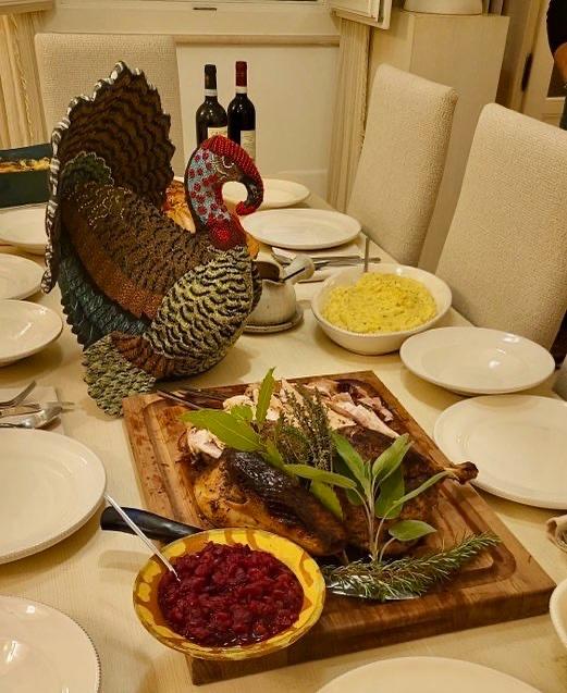 Rachael Ray's Christmas dinner table