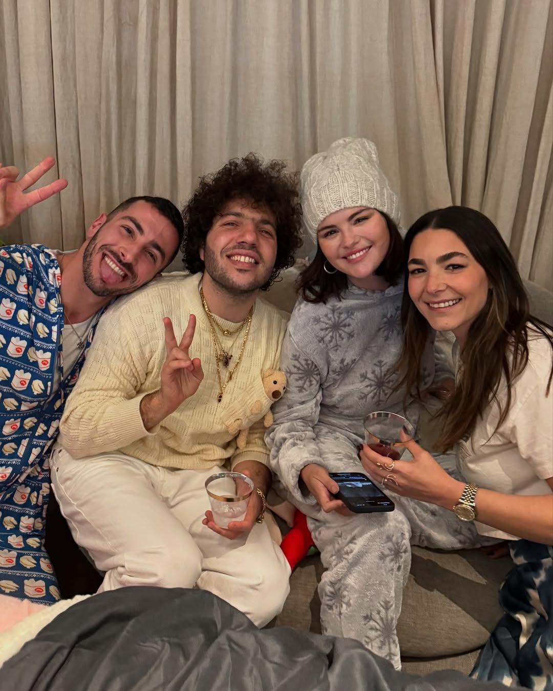 Selena Gomez, Benny Blanco, and friends