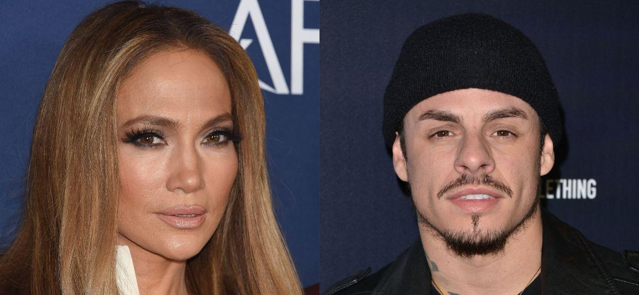 Jennifer Lopez (left) Casper Smart (right)