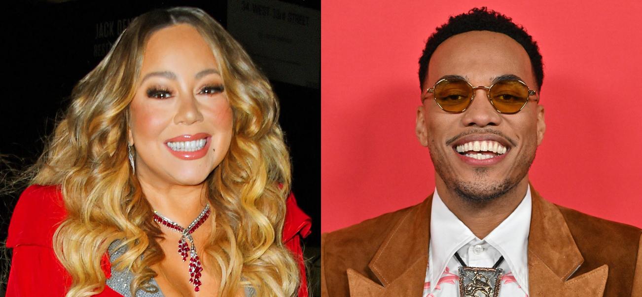 A photo collage of Mariah Carey and Anderson .Paak