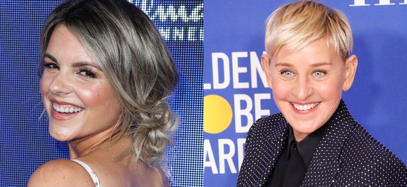 Ali Fedotowsky (left) Ellen DeGeneres (right)