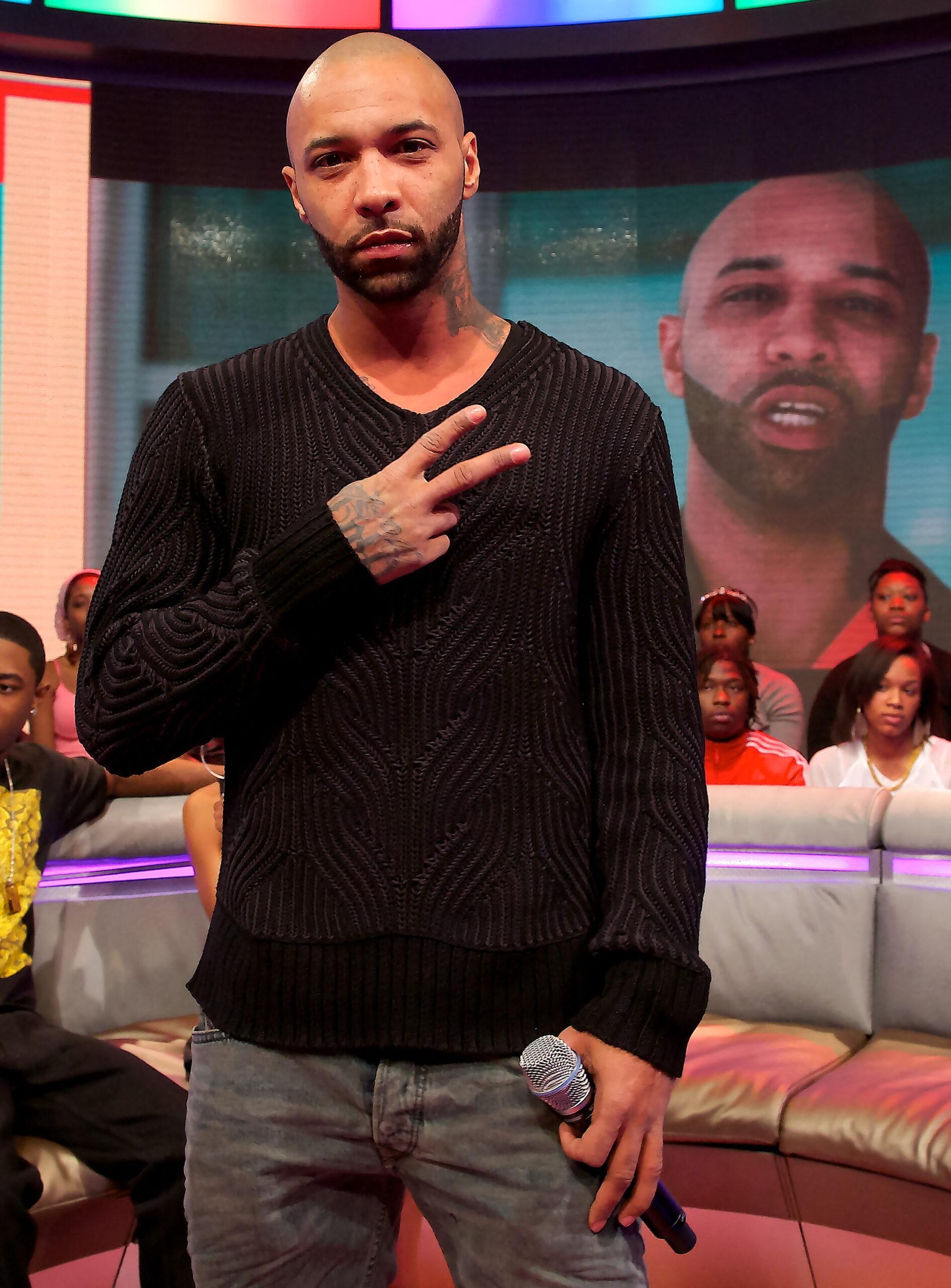 Joe Budden appearing on BET's '106 and Park'