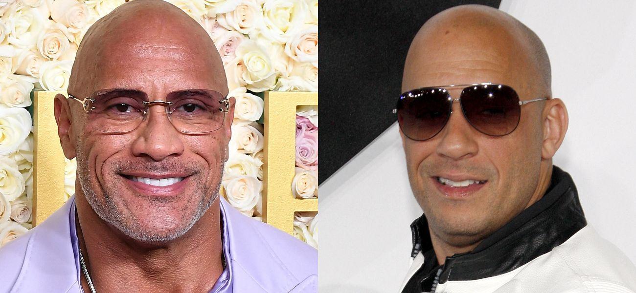 Dwayne Johnson (left) Vin Diesel (right)