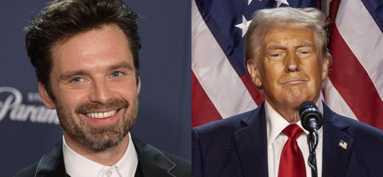 Sebastian Stan (left) Donald Trump (right)