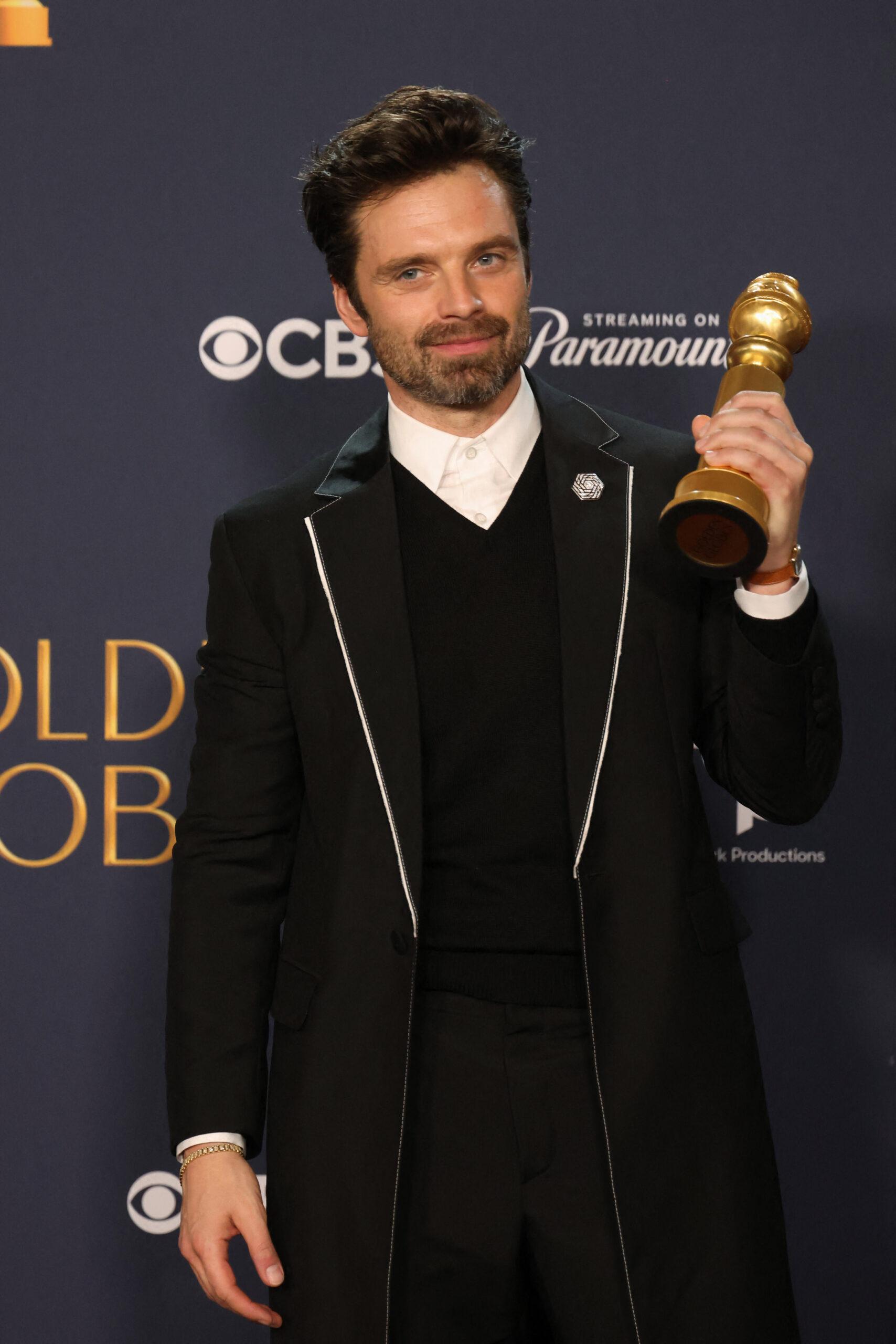 Sebastian Stan at 81st Annual Golden Globe Awards 