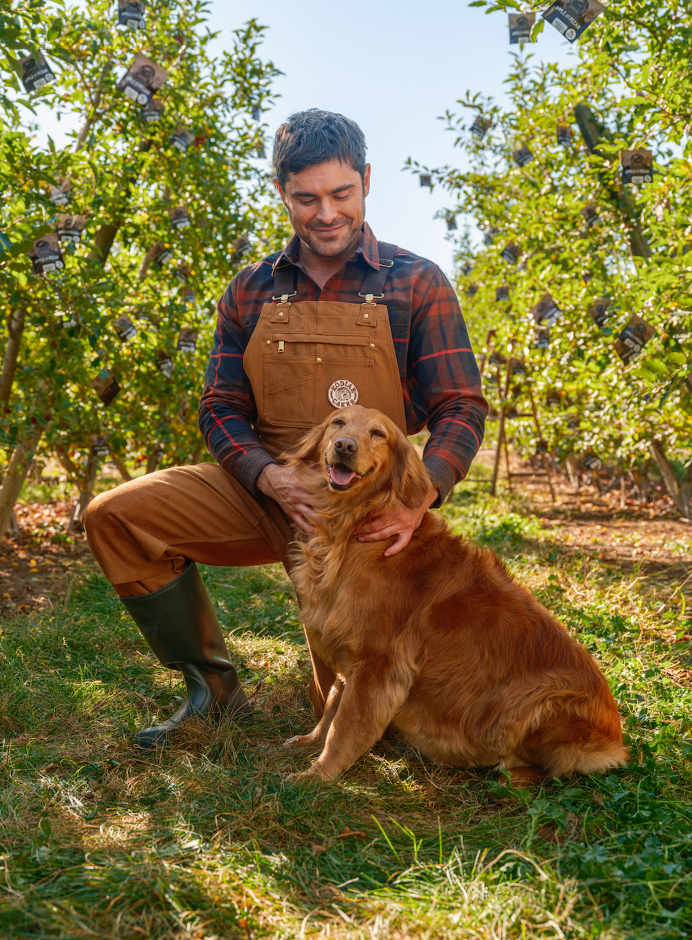 Zac Efron and his dog