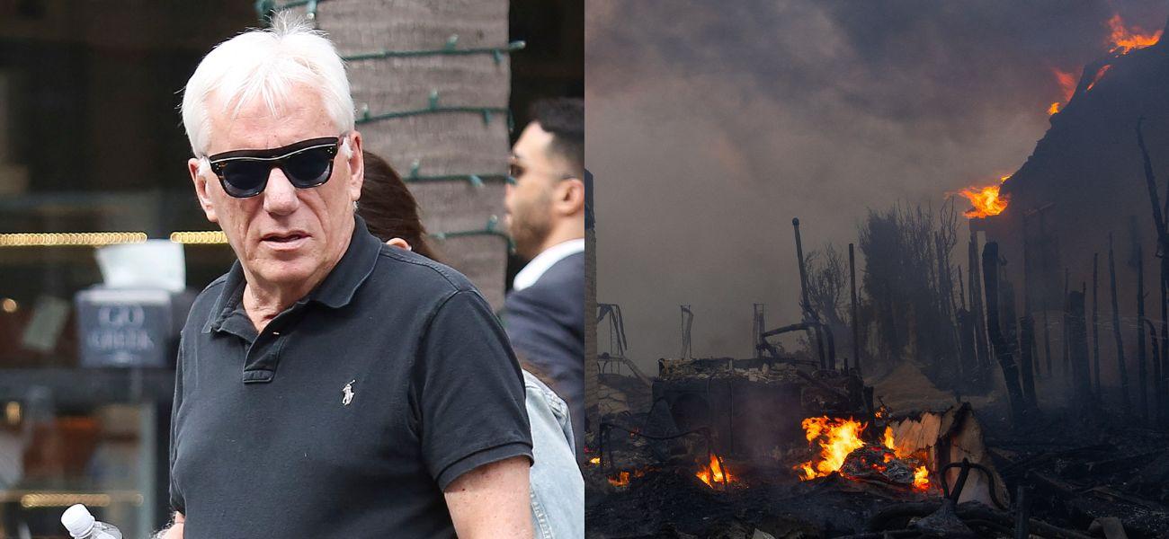 James Woods, Pacific Palisades Wildfire photo collage