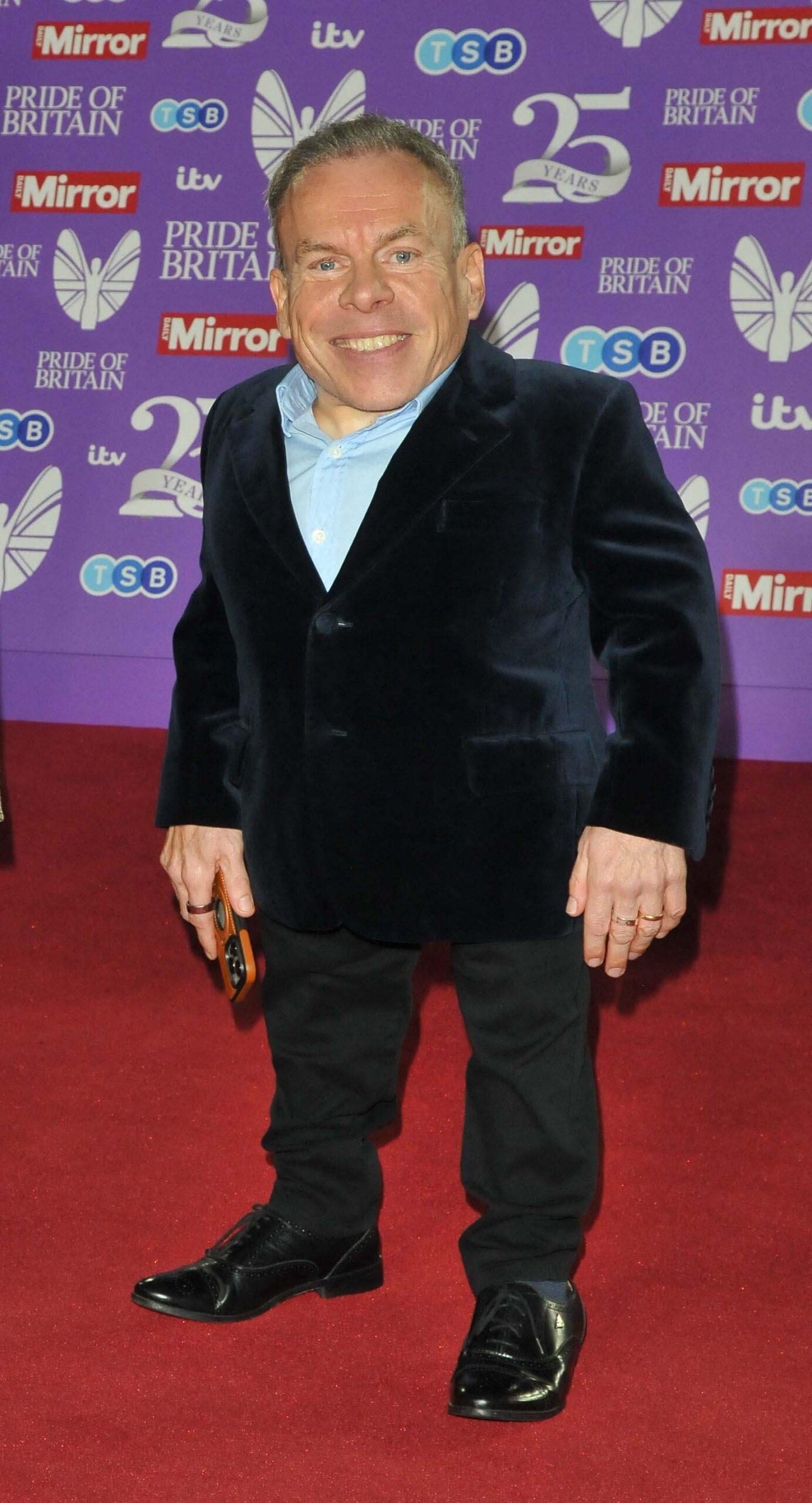 Warwick Davis at the Pride of Britain Awards 2024, London