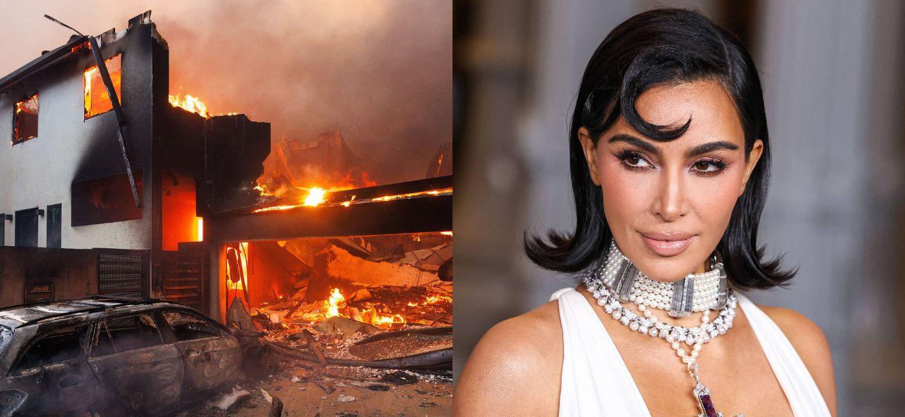 Wildfires, Kim Kardashian photo collage