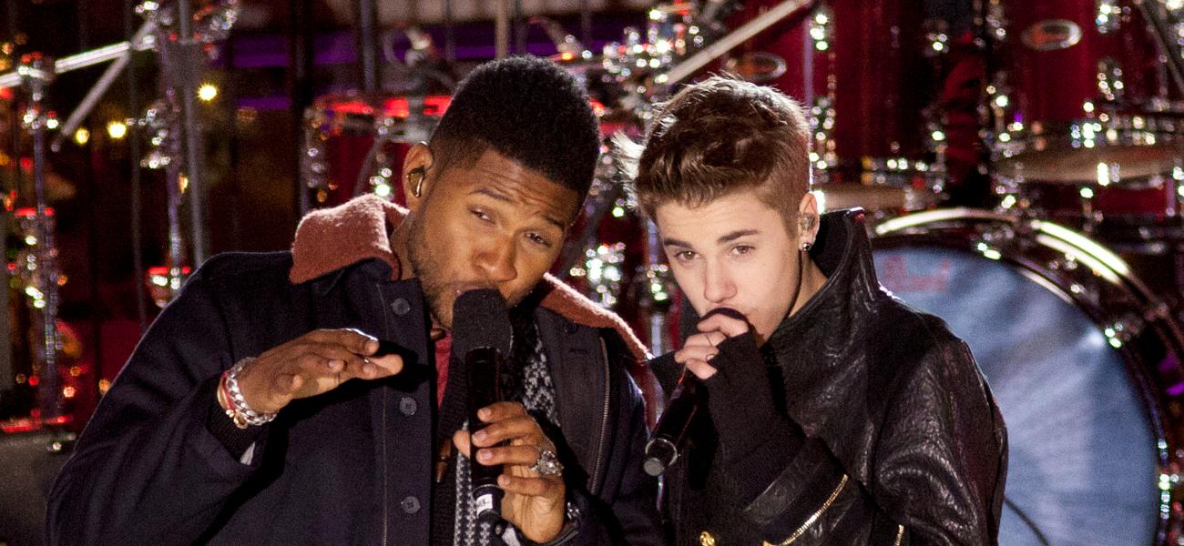 Usher and Justin Bieber