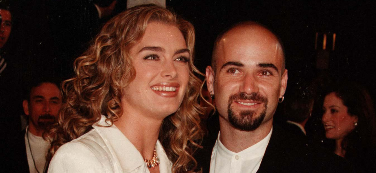 Brooke Shields and Andre Agassi