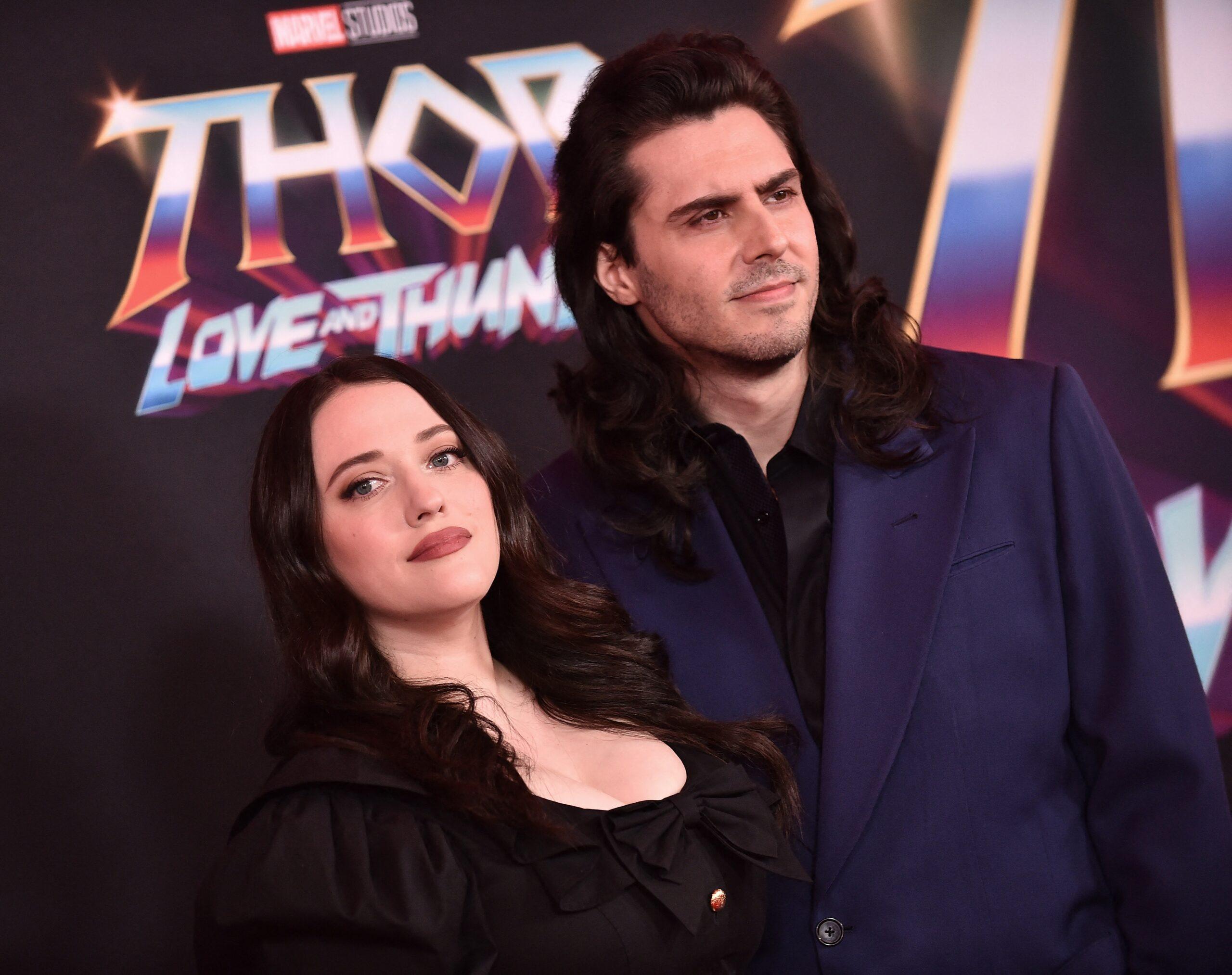 Kat Dennings and her husband, Andrew W.K.