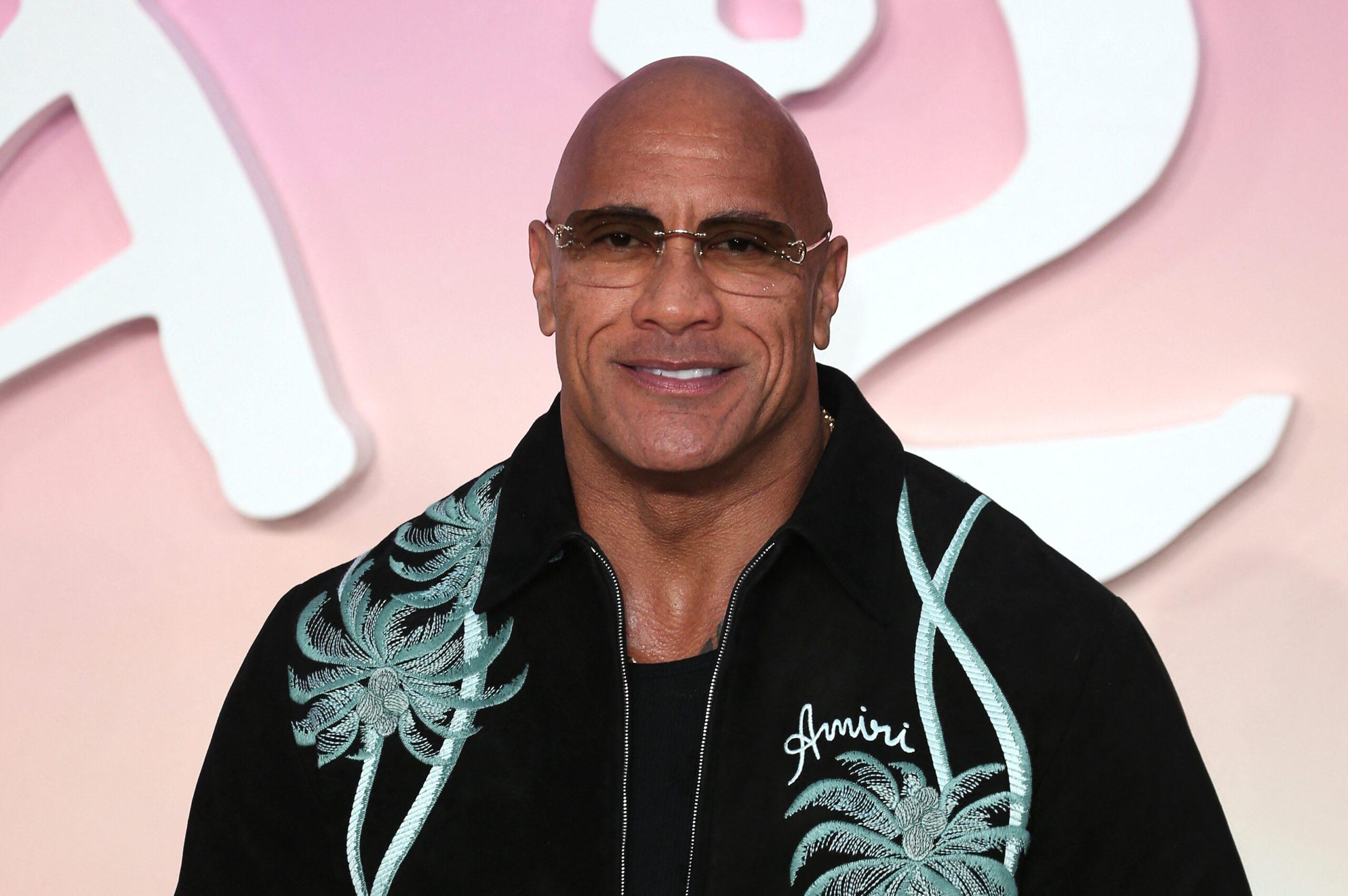 Dwayne Johnson at "Moana 2" UK Premiere .