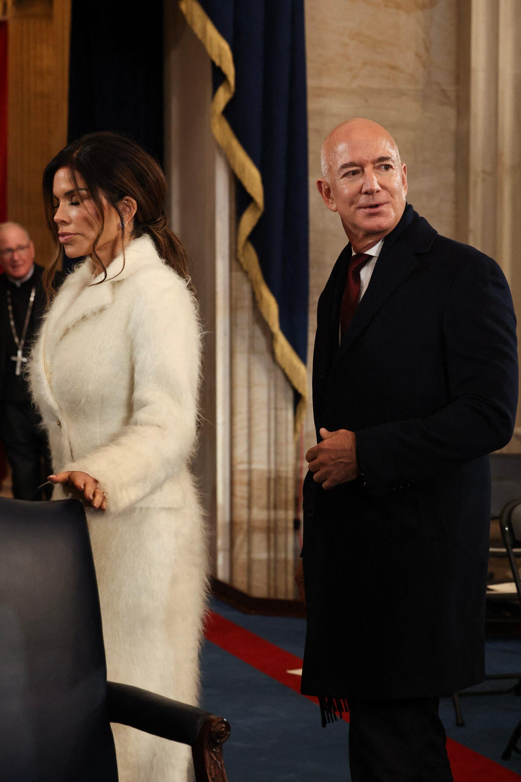 Lauren Sanchez and Jeff Bezos