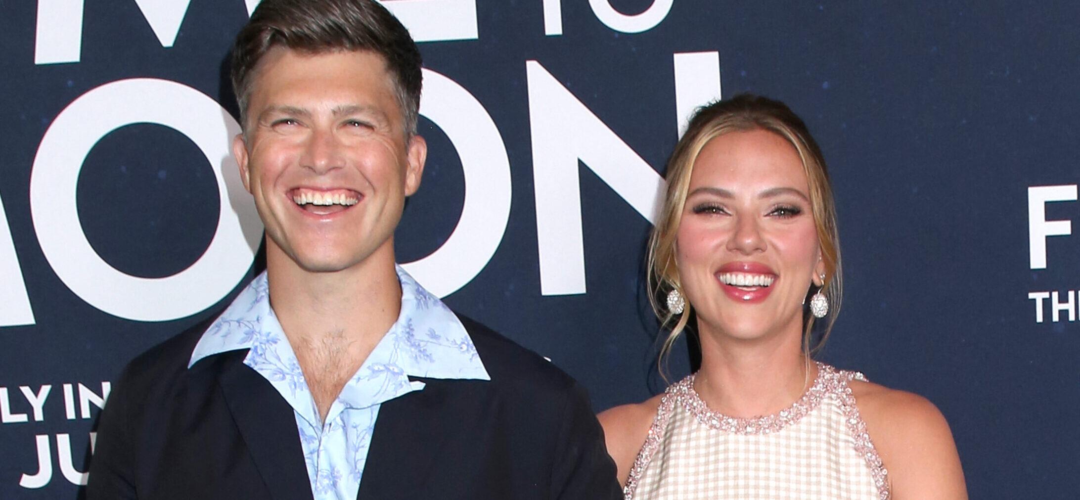 Scarlett Johansson and Colin Jost at 'Fly Me to the Moon' World Premiere