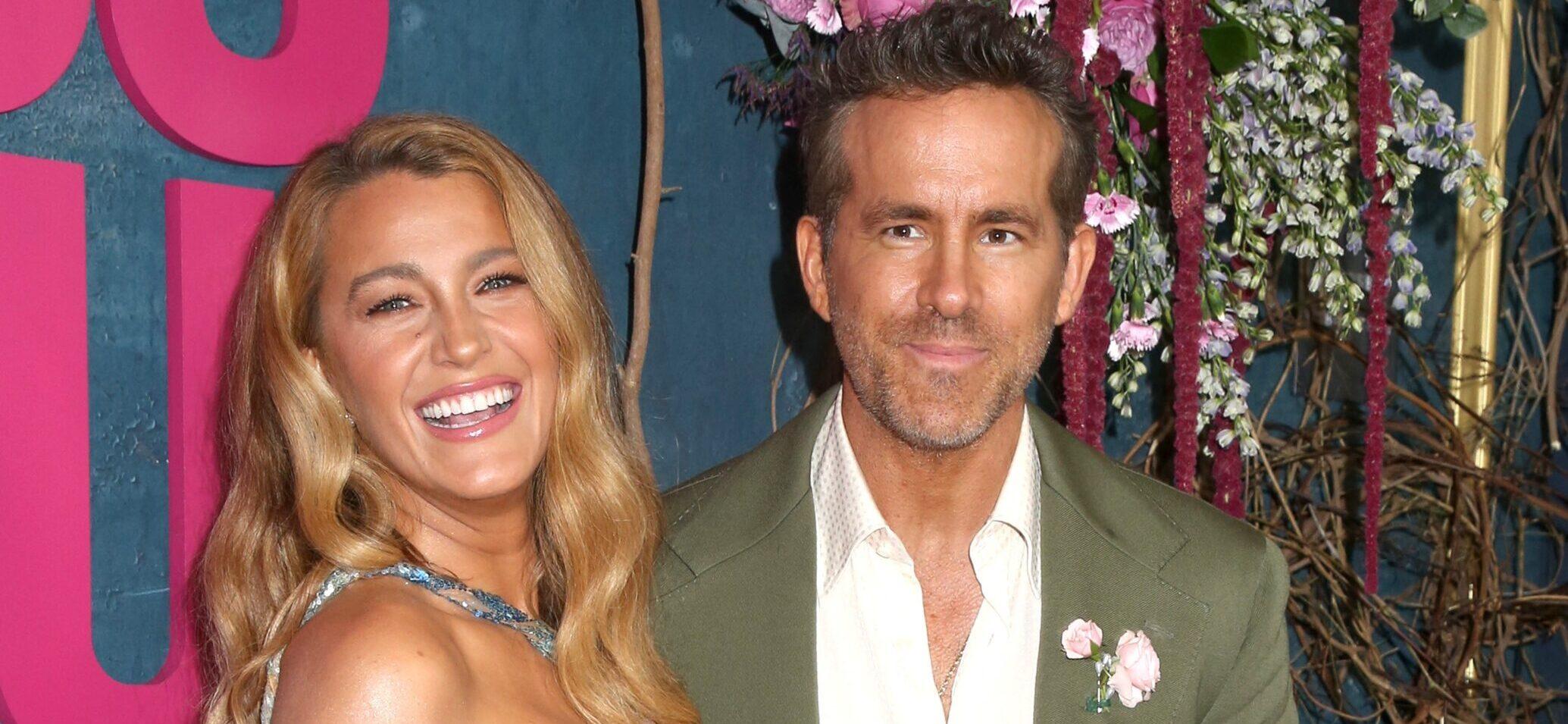 Blake Lively and Ryan Reynoldsat the New York World Premiere of It Ends With Uss