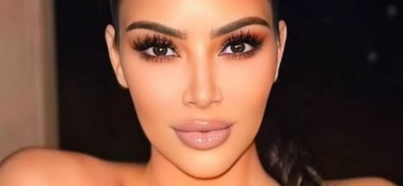 Kim Kardashian close up