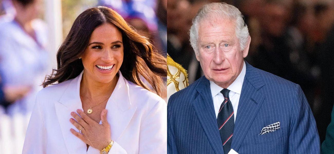 Meghan Markle, King Charles photo collage