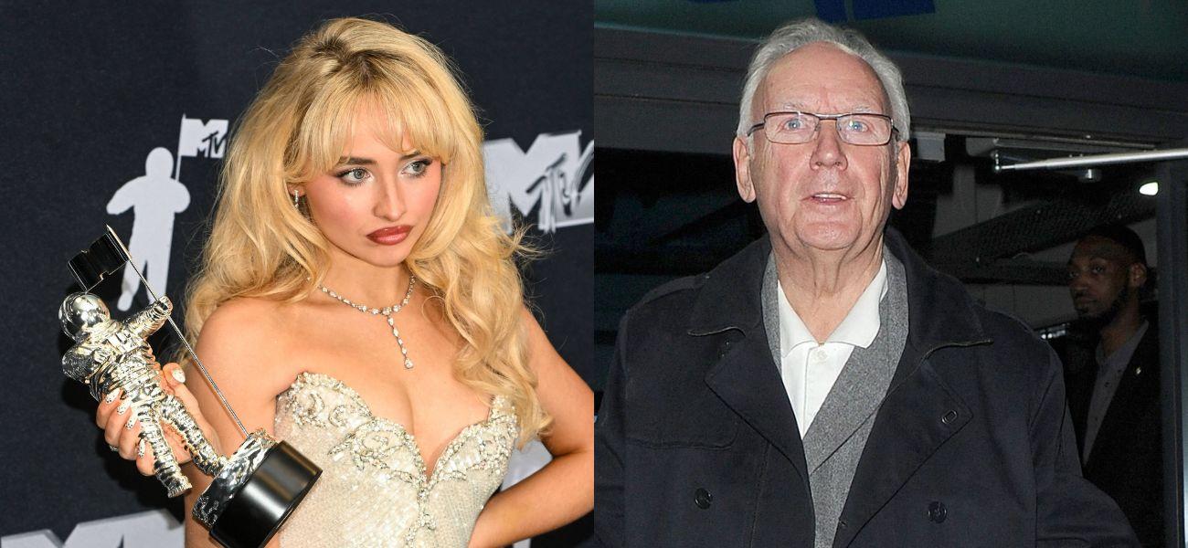 Sabrina Carpenter, Pete Waterman photo collage