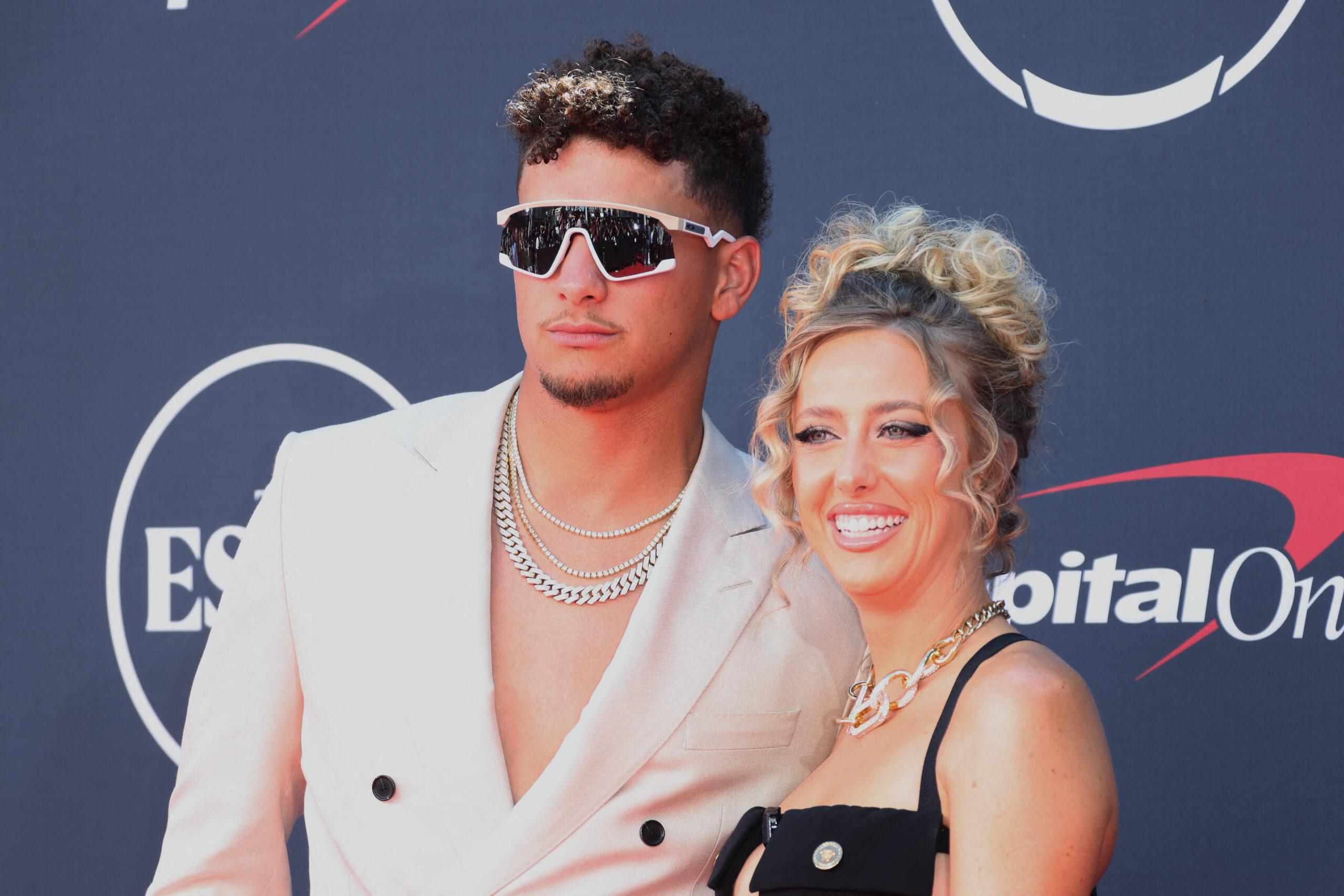 Brittany Mahomes and Patrick Mahomes at The 2023 ESPY Awards