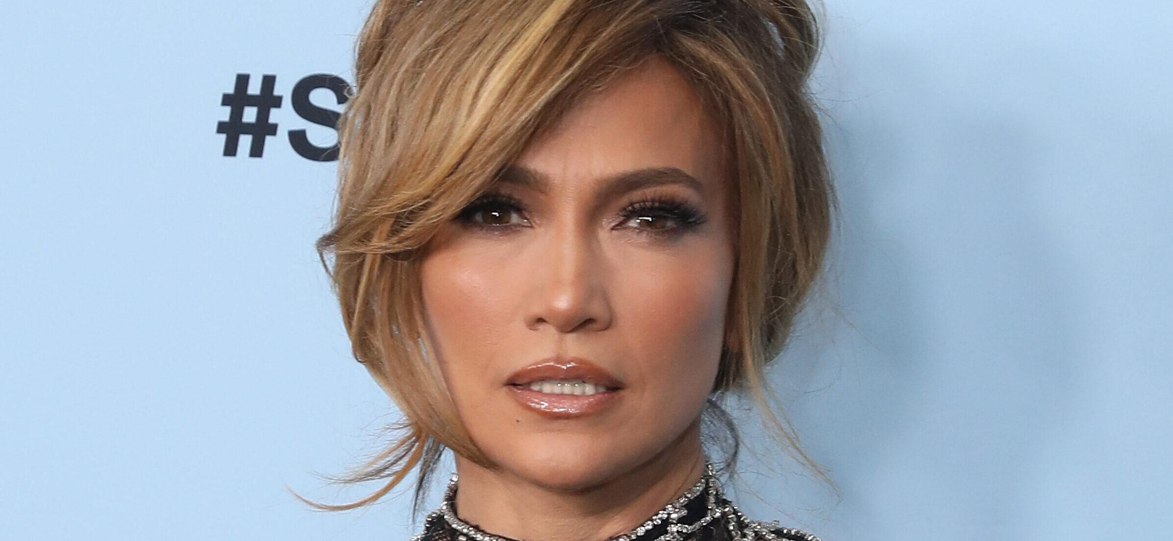 Jennifer Lopez Shines In $7.3K Glittering Spider Webs For New Film Launch