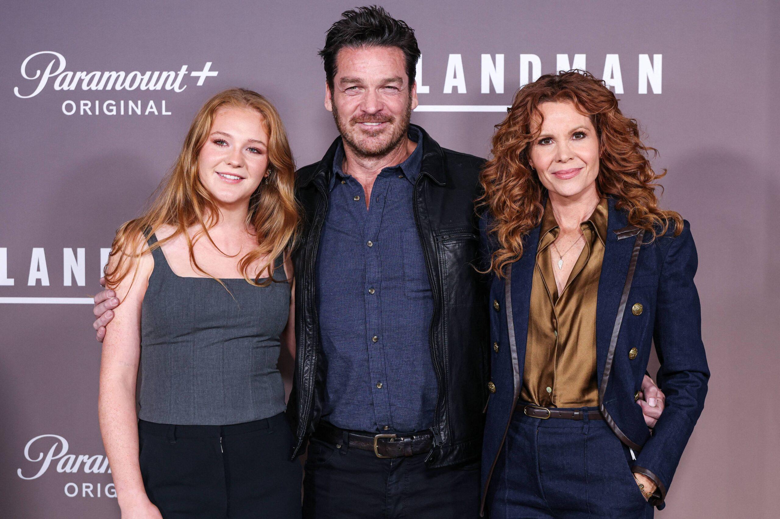 Bart Johnson and family at Los Angeles Premiere Of Paramount+'s Original Series 'Landman' Season 1