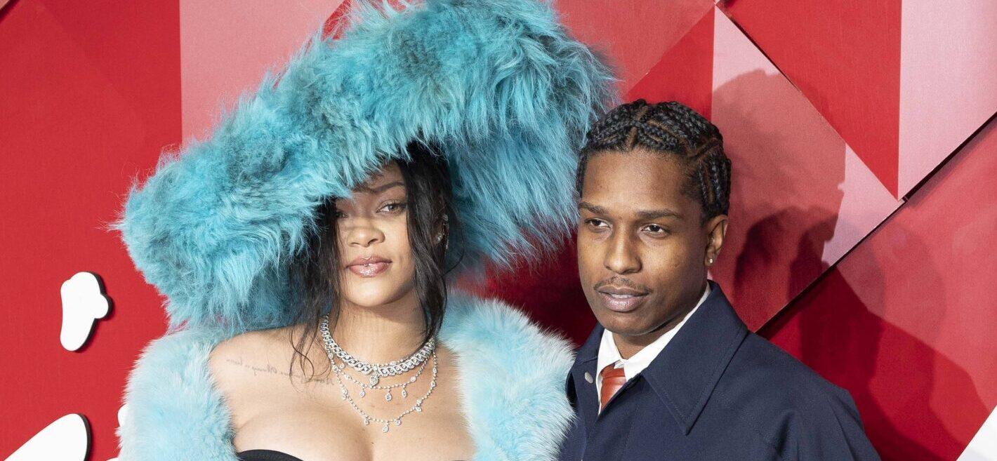 Rihanna and A$AP Rocky attend the Fashion Awards 2024