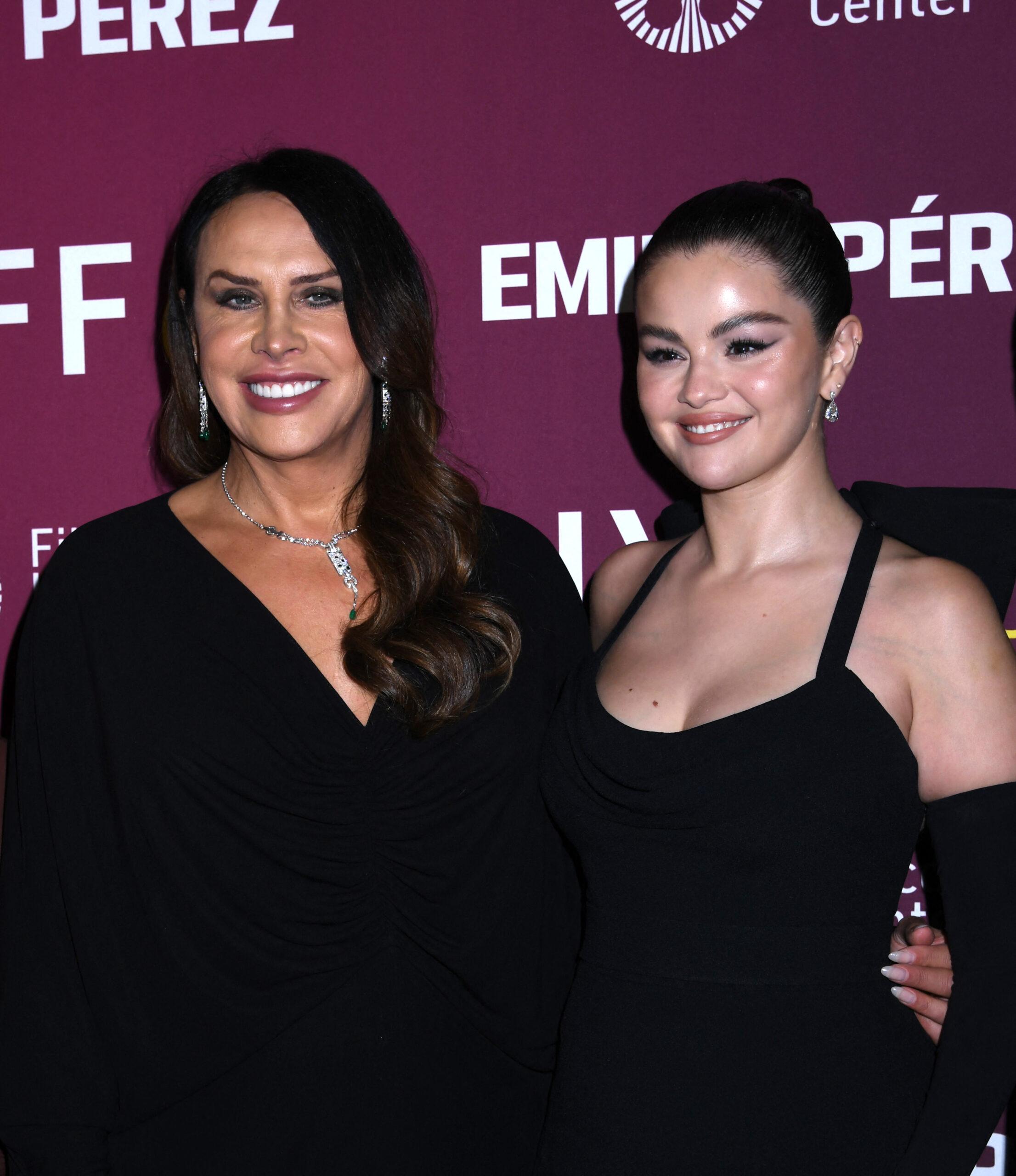 Karla Sofía Gascón and Selena Gomez at 62nd New York Film Festival 'Emilia Perez' Premiere