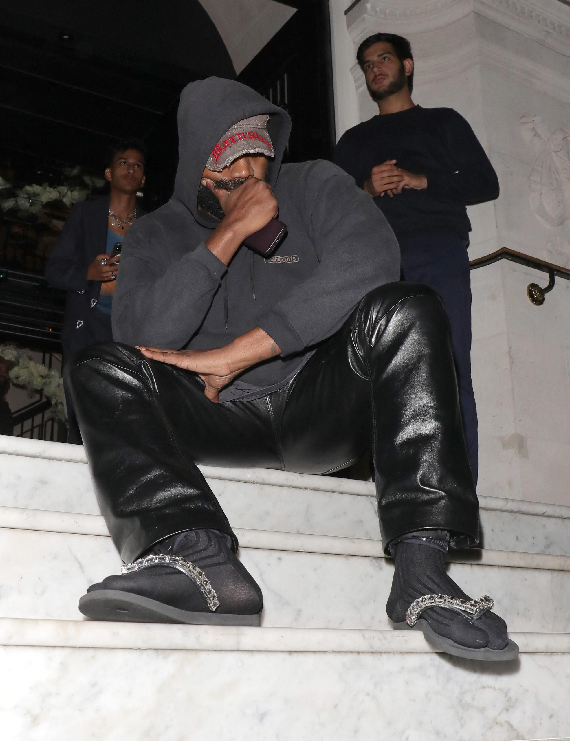 Kanye West at Burberry Party The 22 London