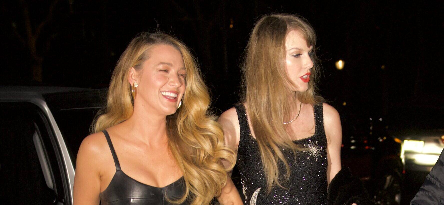 Taylor Swift and Blake Lively laughing