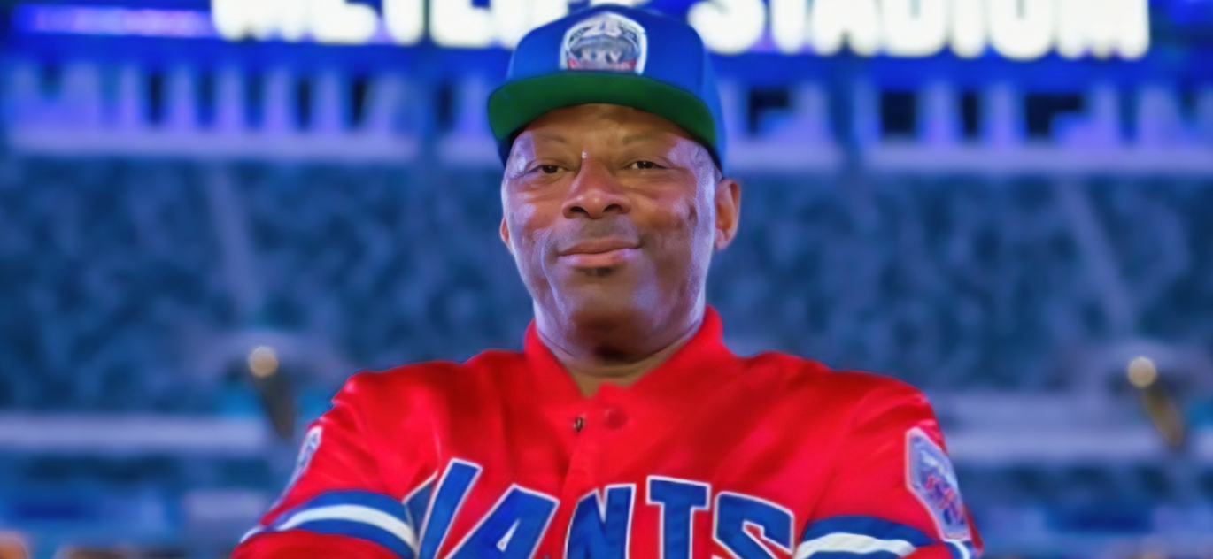 Carl Banks in front of MetLife Stadium