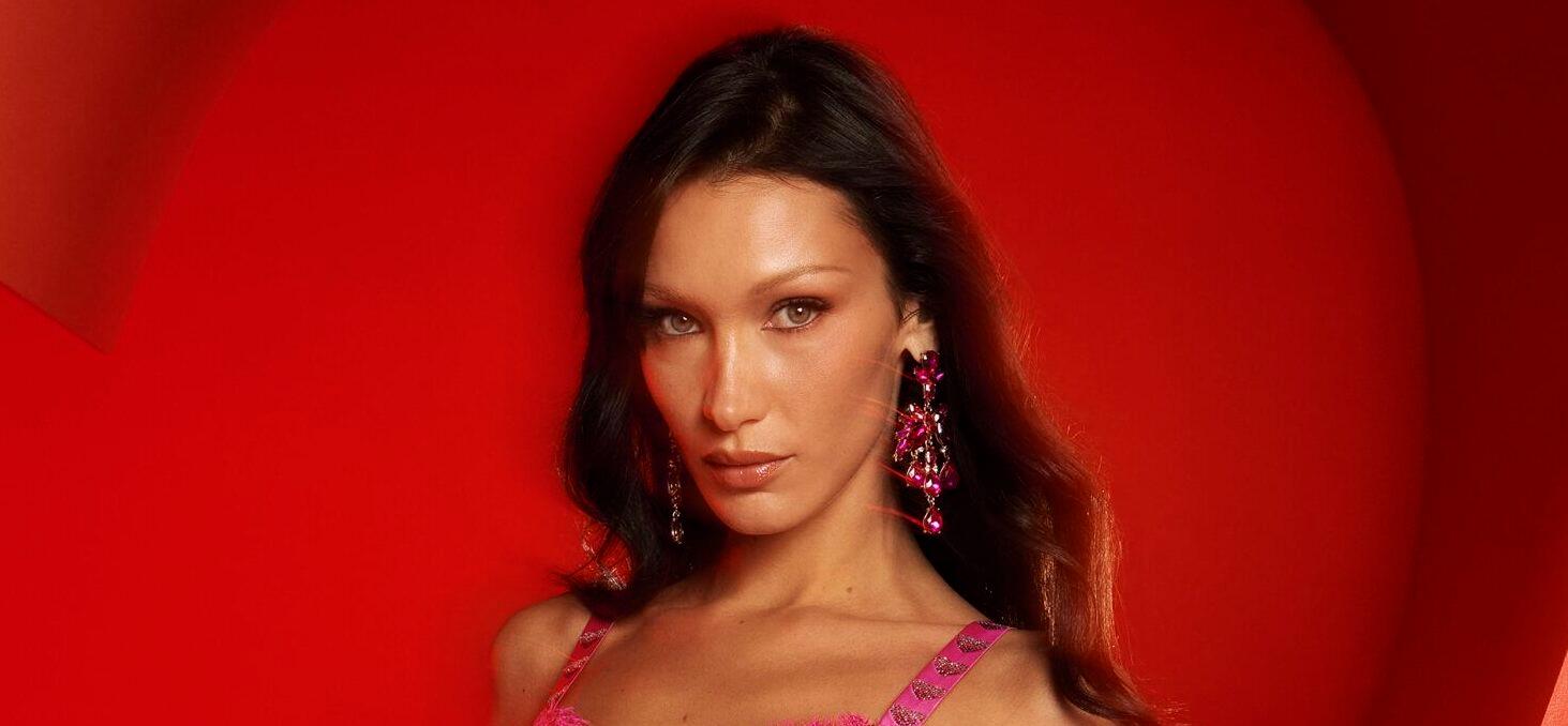 Bella Hadid is pretty in pink as she stars in the Victoria's Secret Valentine's Day 2023 campaign. The 26-year-old model showcases her curves in pink underwear for the lingerie brand, and appears alongside Imaan Hammer, Adut Akech, Paloma Elsesser and others in new images. In one photo Bella channels Marilyn Monroe iconic Diamonds Are a Girl’s Best Friend look, complete with pink gloves. Camille Summers-Valli shot the campaign for the brand. Editorial usage. Credit Courtesy of Victoria's Secret / MEGA. 16 Jan 2023 Pictured: Bella Hadid for Victoria's Secret. Photo credit: Courtesy Victoria's Secret/MEGA TheMegaAgency.com +1 888 505 6342 (Mega Agency TagID: MEGA933235_002.jpg) [Photo via Mega Agency]