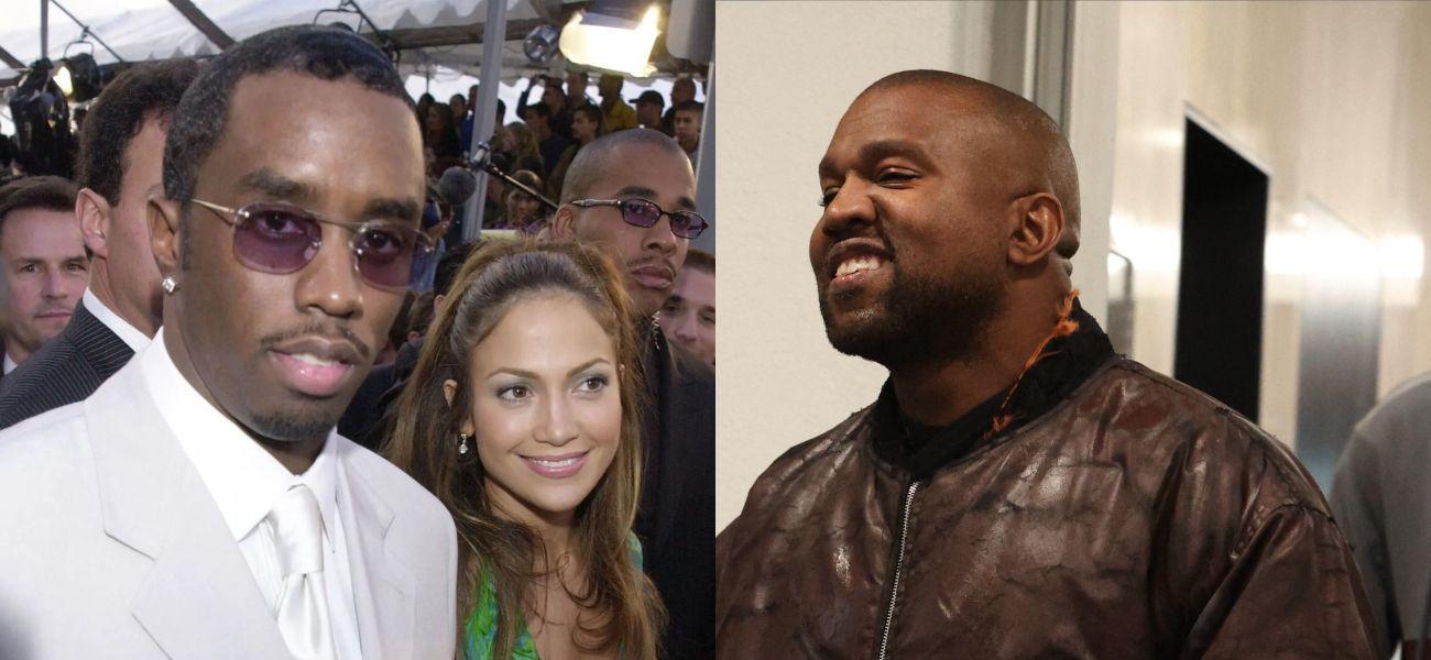 Kanye West Calls Diddy His ‘Twin’ As He Shares Throwback Photo Of The Rapper And Jennifer Lopez